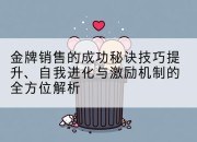 金牌销售的成功秘诀技巧提升、自我进化与激励机制的全方位解析
