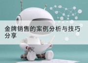 金牌销售的案例分析与技巧分享