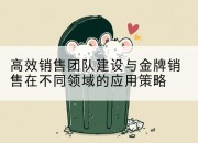 高效销售团队建设与金牌销售在不同领域的应用策略