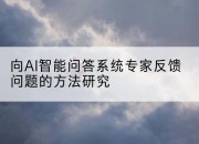 向AI智能问答系统专家反馈问题的方法研究