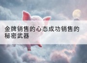 金牌销售的心态成功销售的秘密武器