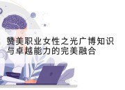 赞美职业女性之光广博知识与卓越能力的完美融合