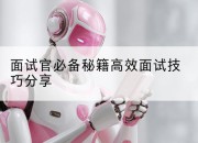 面试官必备秘籍高效面试技巧分享