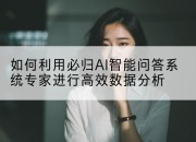 如何利用必归AI智能问答系统专家进行高效数据分析