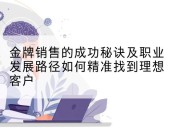 金牌销售的成功秘诀及职业发展路径如何精准找到理想客户