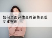 如何全面评估金牌销售表现专业指南