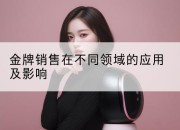 金牌销售在不同领域的应用及影响